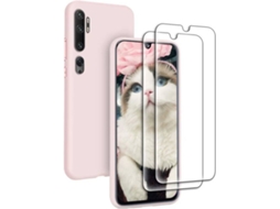 Capa + Película Xiaomi Mi Note 10 HONGWE. Rosa