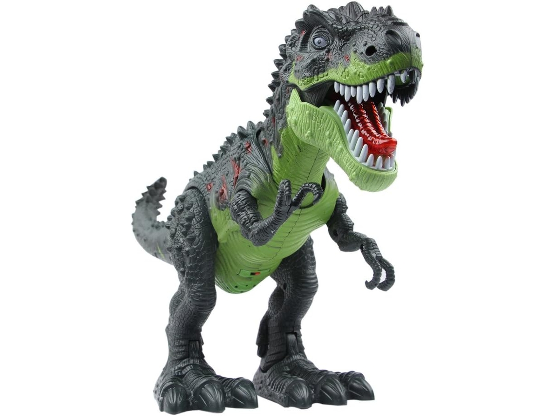 ® Brinquedos Eletrônicos Dinossauro Tyrannosaurus Rex Walking Green Ehstmind