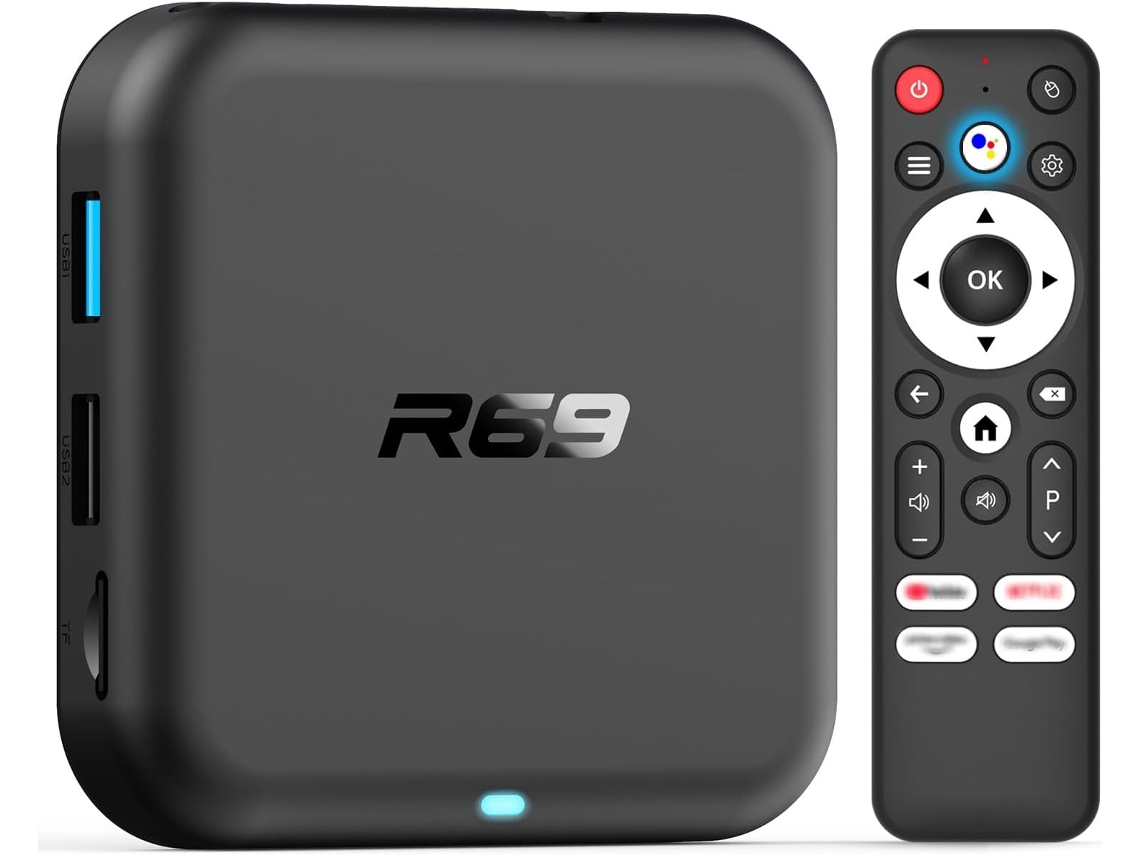 Tv Box Android 14.0 2025, Android Box 2 Gb De Ram, 16 Gb De Flash Rk3518 Quad-core Wi-fi 6 Dual-band (preto)
