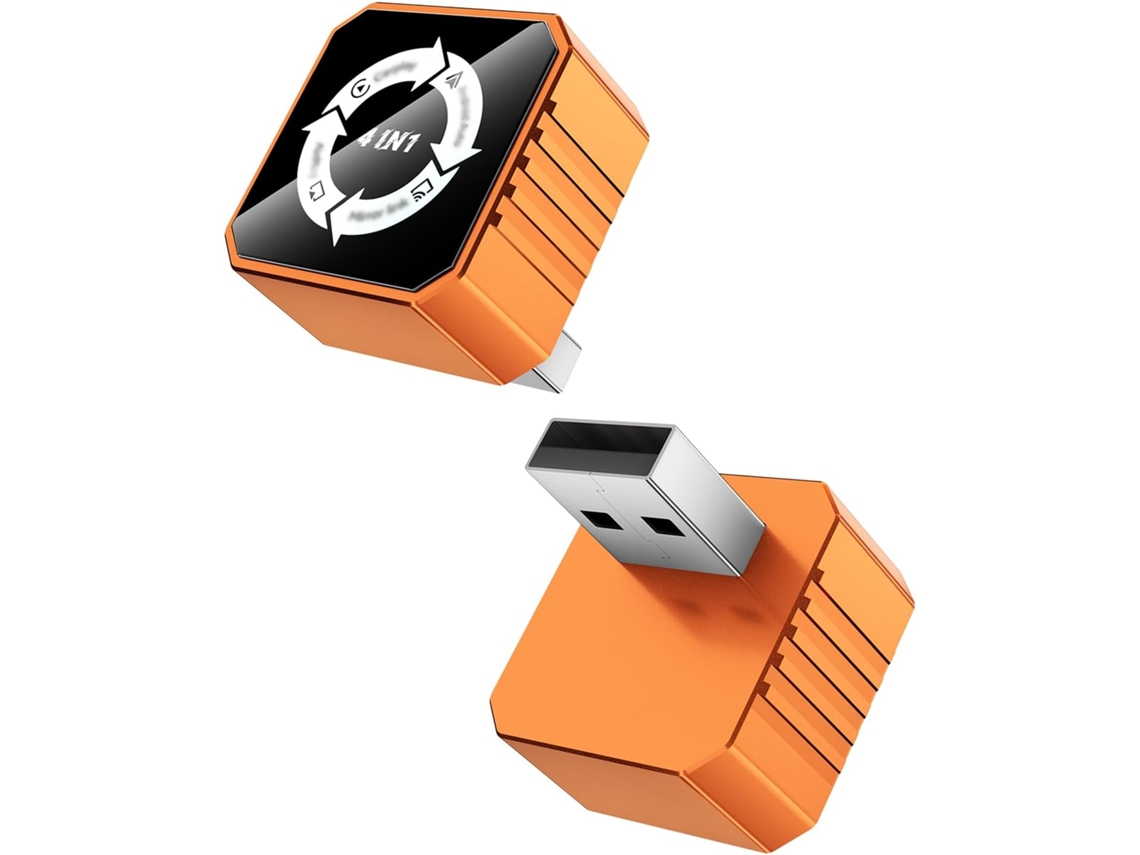 Adaptador Sem Fio 4 Em 1 Para Carplay E Android Auto