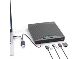 Unidade Óptica Externa Dvd rw com Interface Usb 3.0, Type C, Sd/Tf, ZYBLSSBB