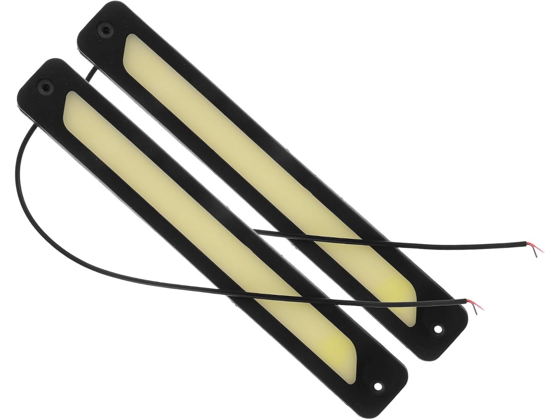 Kit Com 2 Faróis De Led Toyvian Para Veículos Off Road, Em Silicone Preto, Alto Brilho, Flexíveis E À Prova D Água Ip65