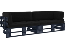 Pallet Sofa, Pallet Sofas Vidaxl Preto Madeira De Pinho (n/a)