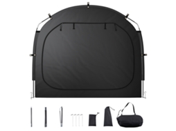 Barraca de Camping para Armazenamento Bicicletas, Impermeável 2030 X 1220 1690 Mm 3 Ou 4 Bicicletas com Janela Ventilada, Fibra Vidro Alta Resistência