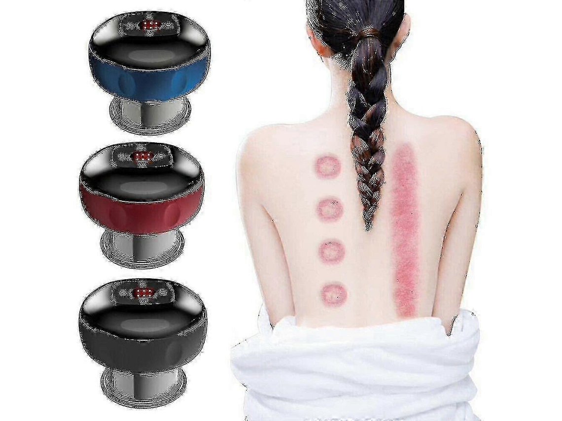 Massageador Inteligente Com Ventosas E Terapia De Luz Vermelha, Dispositivo Elétrico Para Massagem Com Ventosas.