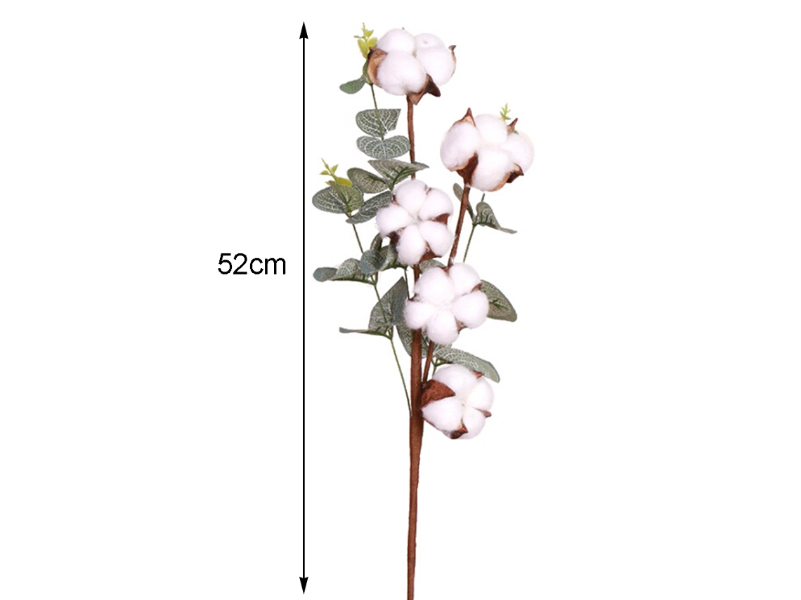 Buquê De Flores Secas (folhas De Eucalipto, Algodão, Para Decoração De Casa) Eoocoo