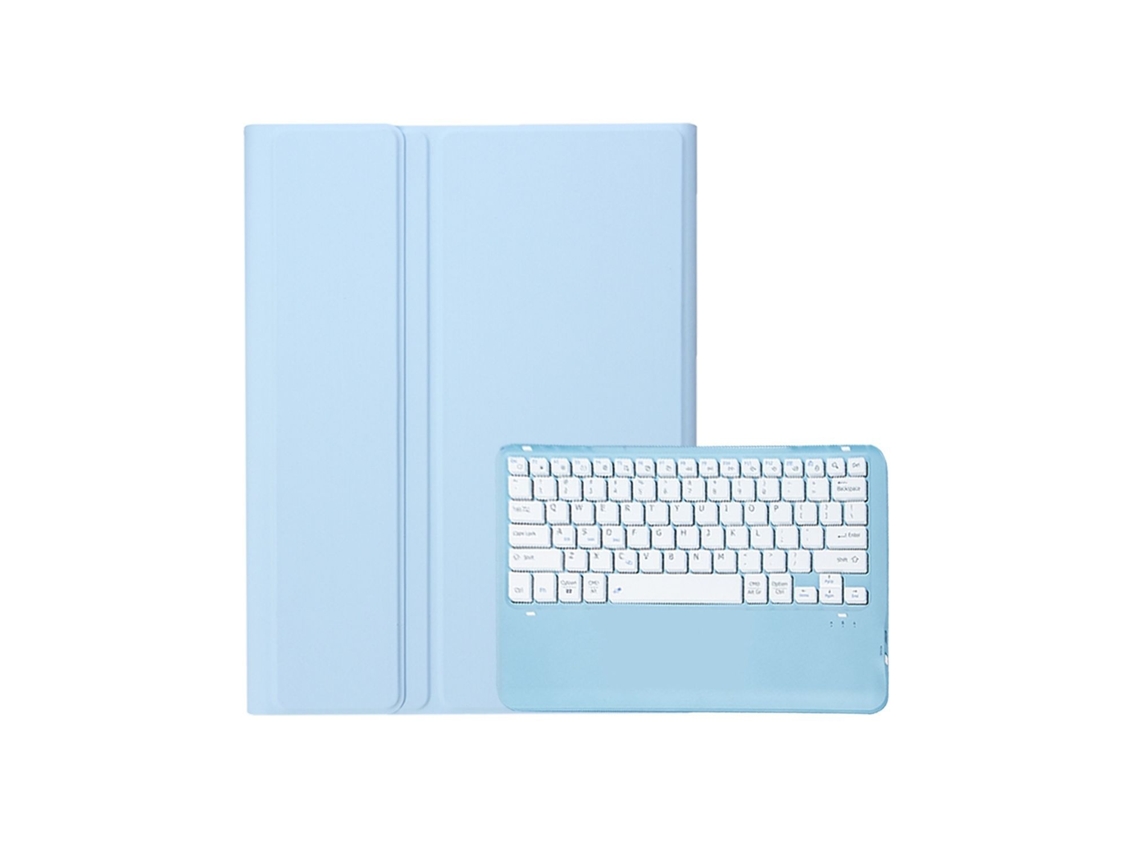 Lurelia Capa Com Teclado Bluetooth Para Ipad Pro12.92022/2021/2020/2018 Teclado Bluetooth, Layout Pt, Azul Celeste