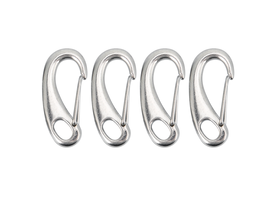 4pcs Gancho de Corda Aço Inox 70mm Resistente