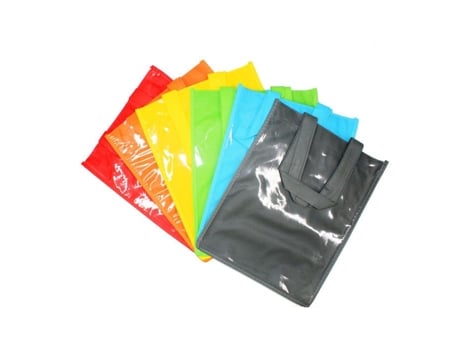Saco De Compras Em Tnt Com Janela Transparente A4 6 Peças Sodertex