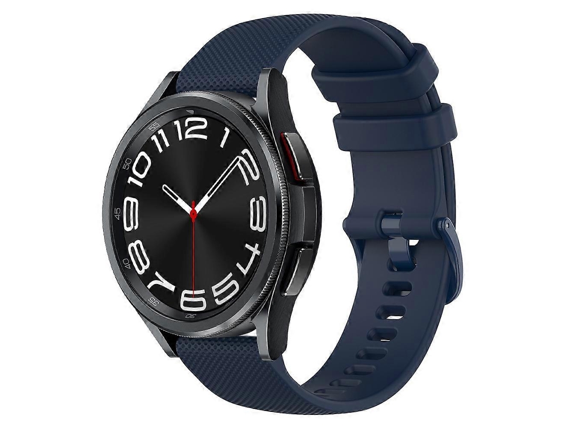 Pulseira De Silicone Quadriculada De 20 Mm
