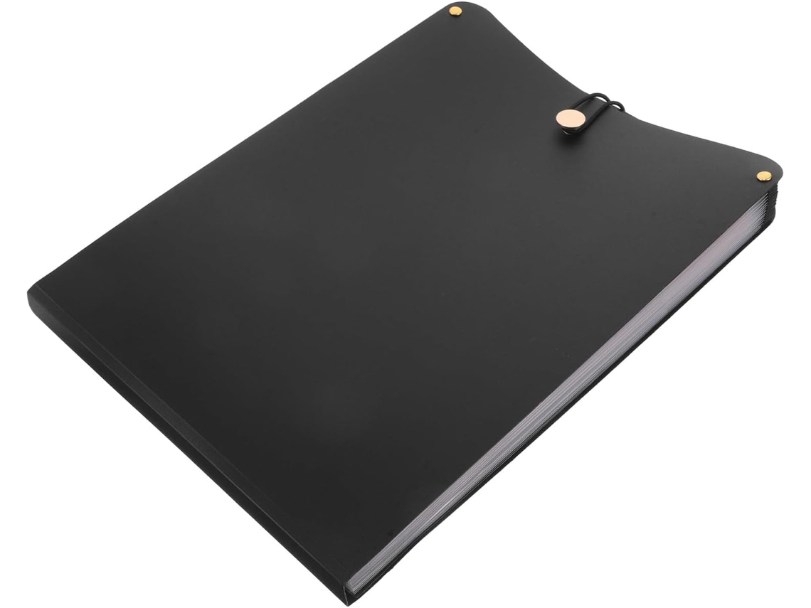 Pasta Expansível De Plástico Com Fole, Organizador Vertical Bolso Para Documentos, Ideal Casa, Escola E