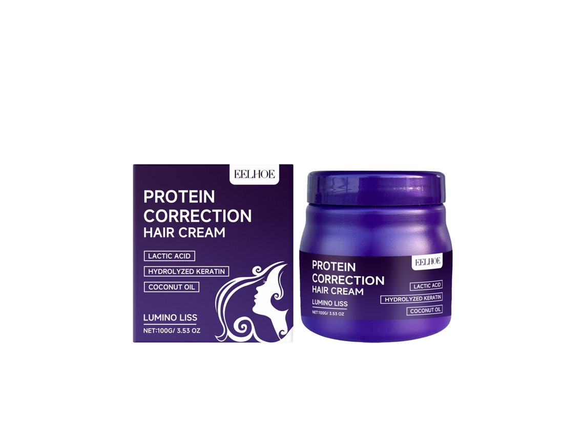 Creme de Alisamento Suave com Proteínas para Cabelos Lisos e Cuidados LAXISCREED