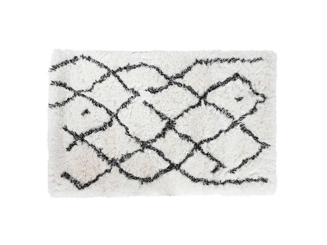 Tapete de Poliéster 1500 G/m² com Estampa de Losangos, 120 X 180 X 5 Cm ALEXANDRA HOUSE LIVING