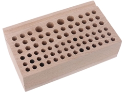 Suporte de Madeira para Ferramentas, Com 24 46 68 76 Furos, Organizador para Carimbos e Furadores, Ideal para Kits