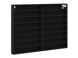 Conjunto 1 Gabinete De Exibição Vidaxl Preto Derivados De Madeira (100 X 8,5 X 75 Cm)
