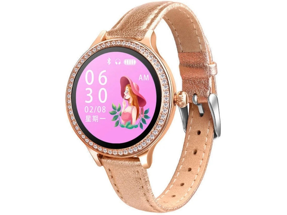 Smartwatch Com Pressão Arterial / Frequência Cardíaca / Monitor Ip68 À Prova Dágua Touch Screen Fitness Tracker Bestvite (ouro)