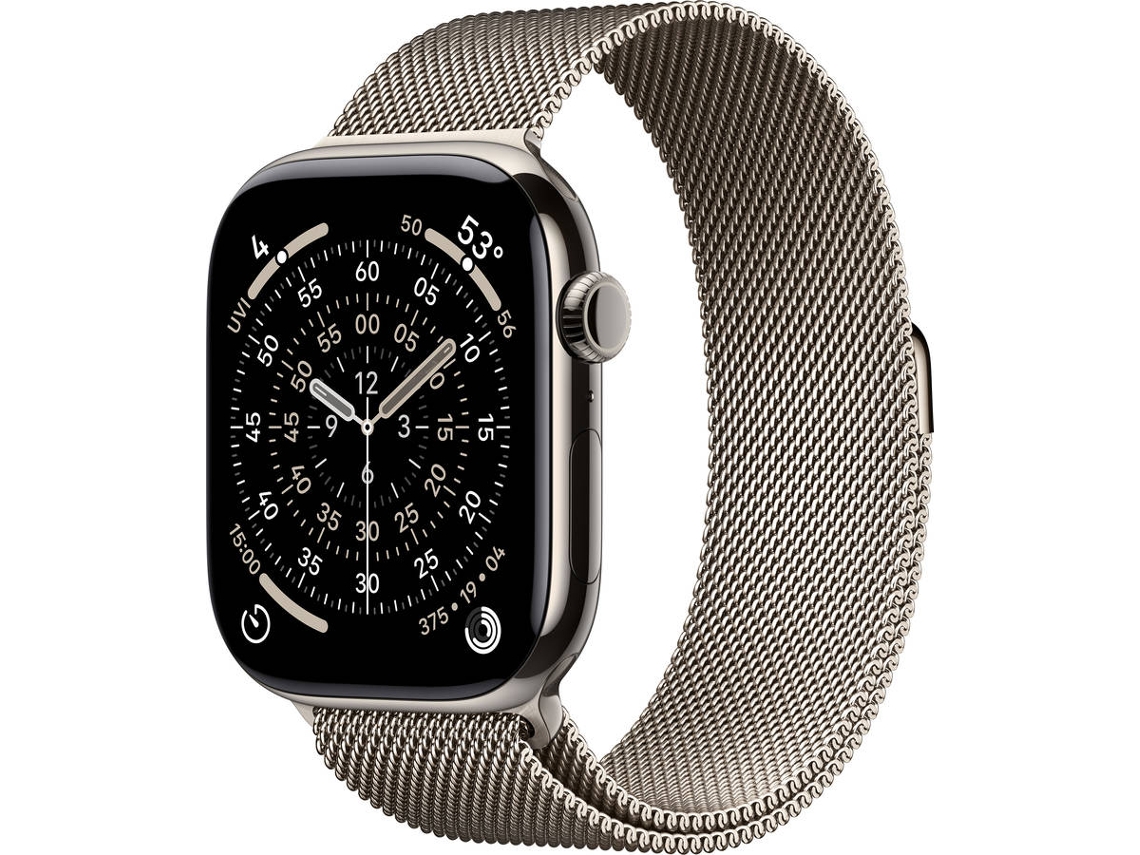 APPLE Watch Series 11 GPS + Cellular 46 mm Titânio Natural com Loop Milanesa Natural (Tamanho M/L)