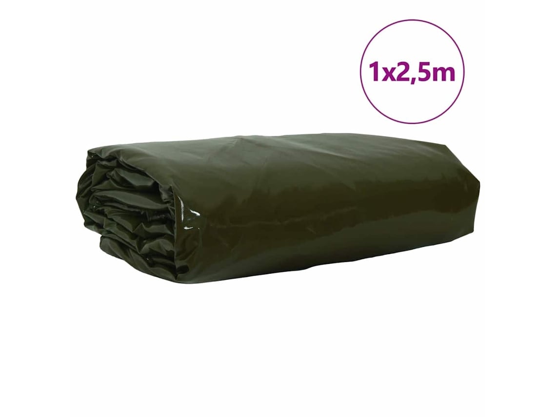 Lona 650g / M² Verde Oliva 1 X 2,5 M Lona Com Revestimento Em Pvc