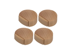 Conjunto de 4 batentes de porta autoadesivos de madeira BRILVIBERA