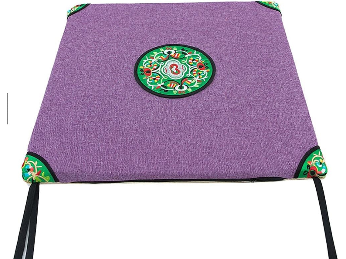 Almofadas Para Cadeiras Em Estilo Chinês, Almofadas Para Cadeiras Bordadas Com Laços Chineses, Almofadas Para Cadeiras