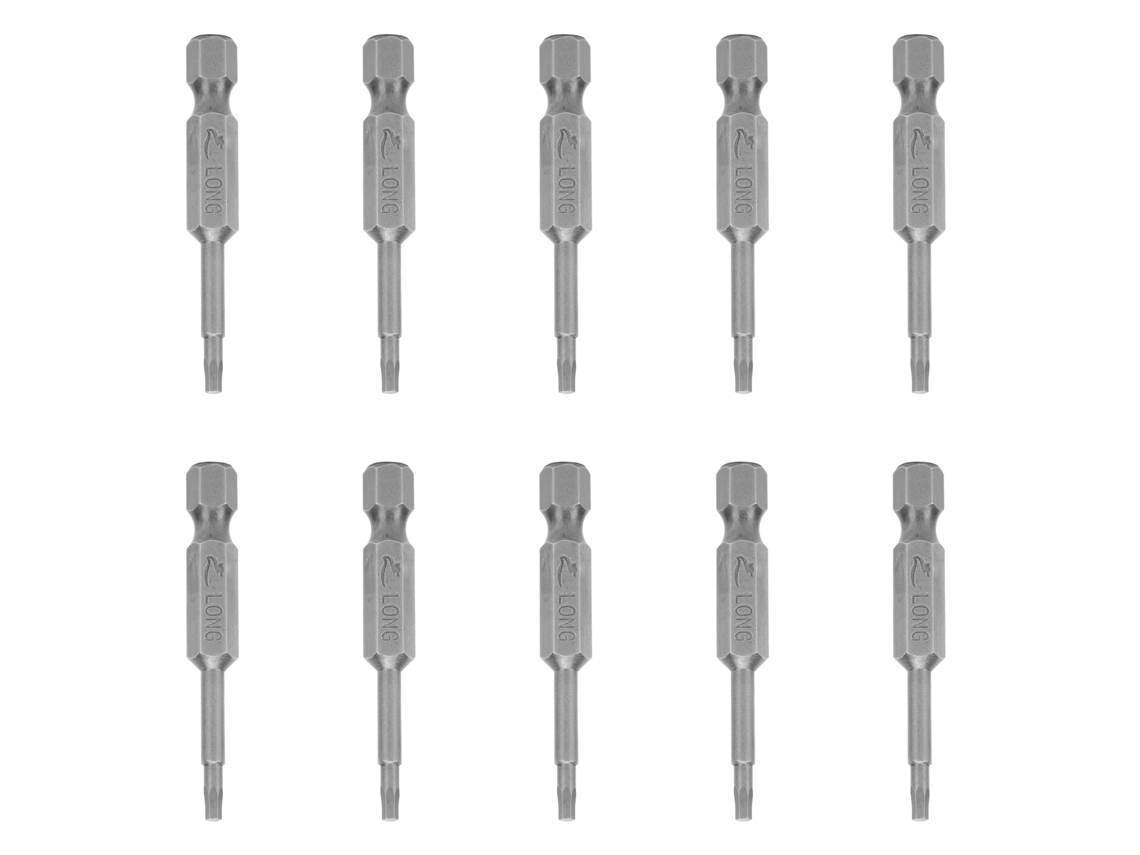 10 Peças De Parafusadeira Eléctrica Brocas Hexagonais Magnéticas 2mm, Peças De Reposição Duras