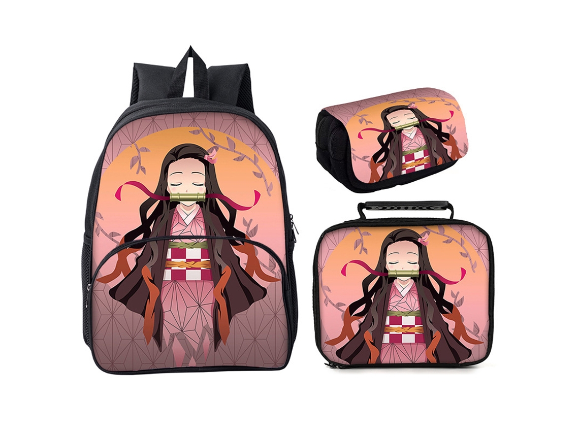Conjunto Mochila Escolar 3 Peças, 16 Polegadas, Aulas