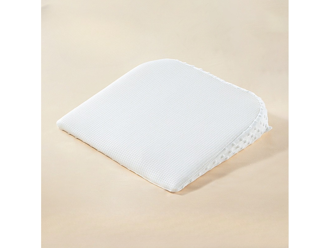 Almofada Cunha Infantil 45x45cm Tecido Tencel Veludo Tufado Branco Panoona
