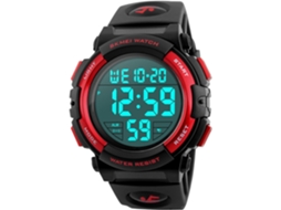 Lurelia Relógio Digital Desportivo, Visor Digital, Led, Cronómetro, Alarme, Data/calendário, Luminoso, Resistente À Água 50m, Prata