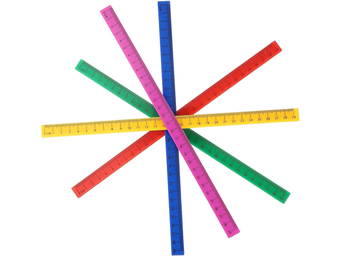 Lurelia Régua Plástica 29cm Com Magnética Para Escola