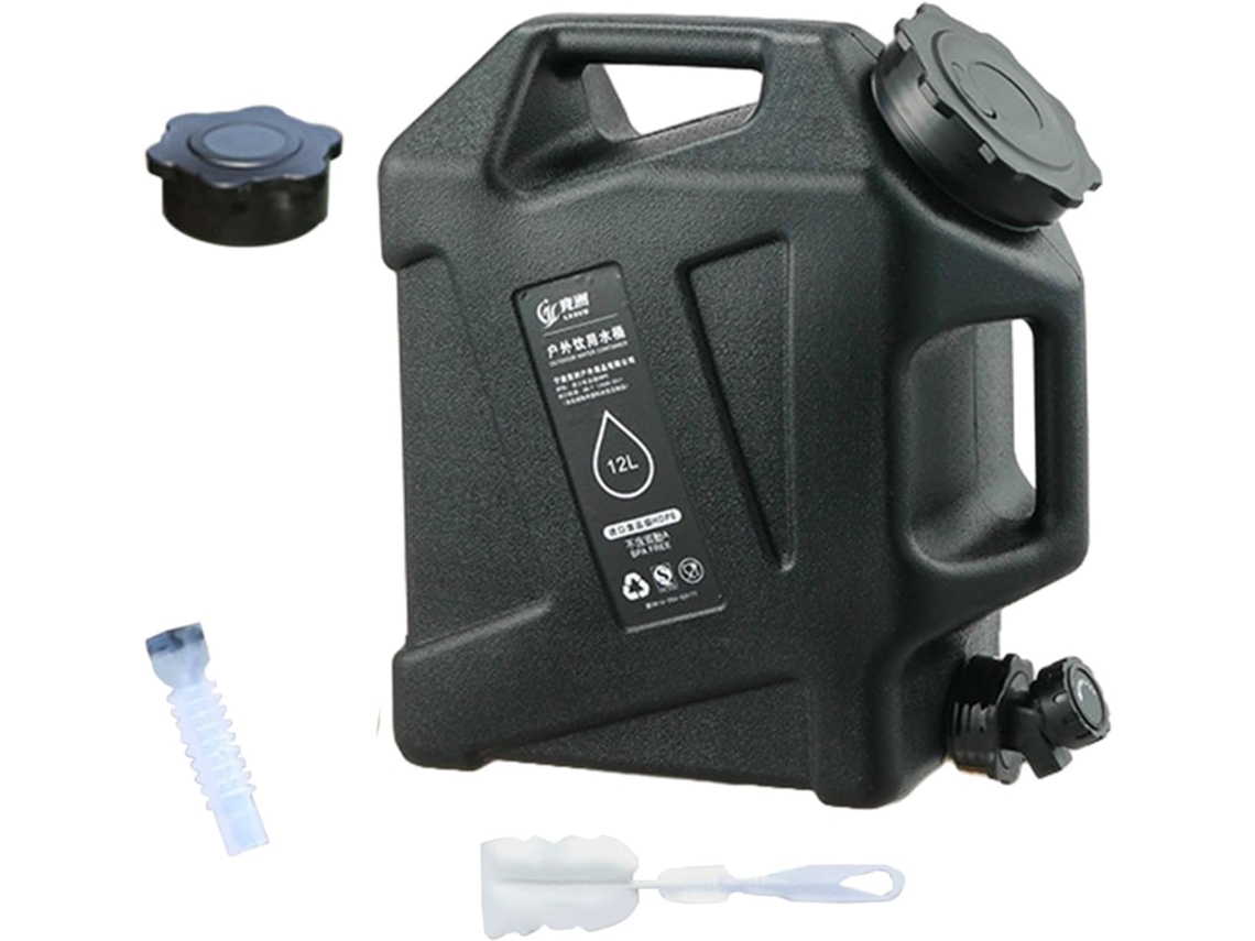 Recipiente Para Água, Balde Com Torneira, Recipiente Grande E Portátil Para Beber Água, Churrasco, Preto