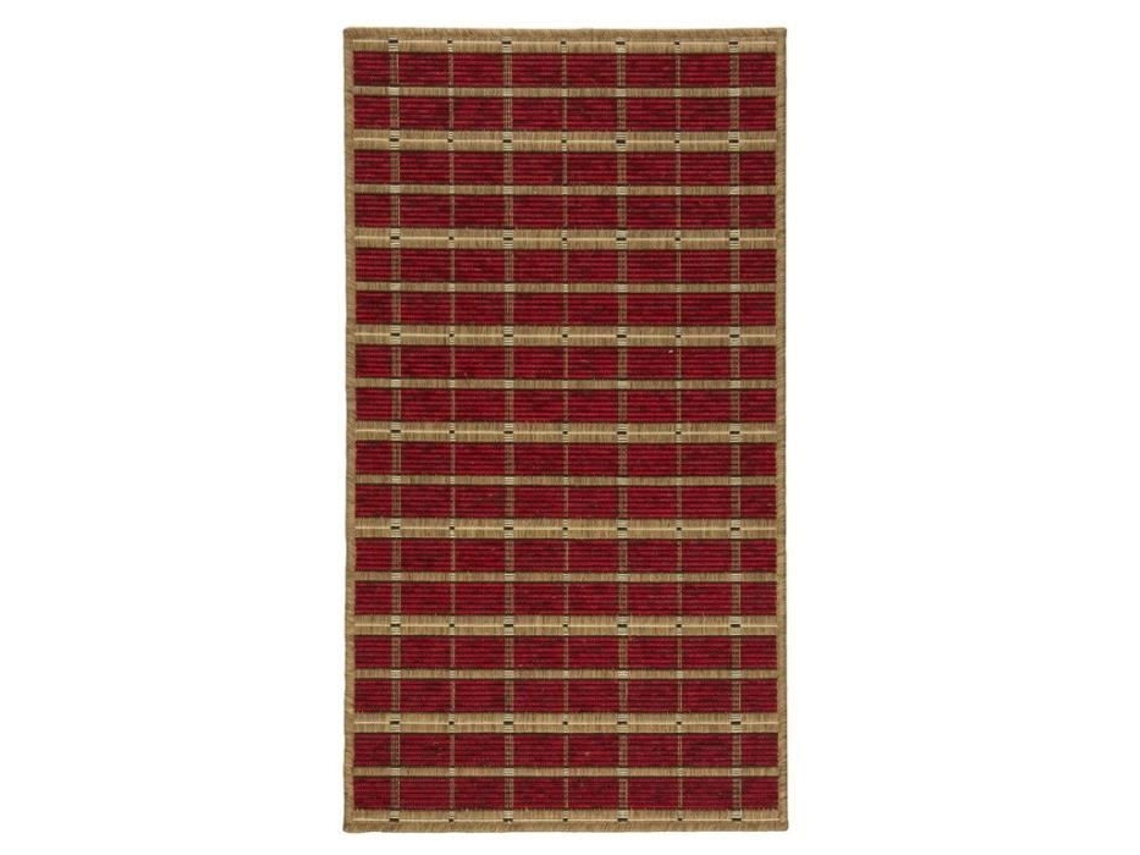 Tapete Tecido Listrado Vermelho 60x110