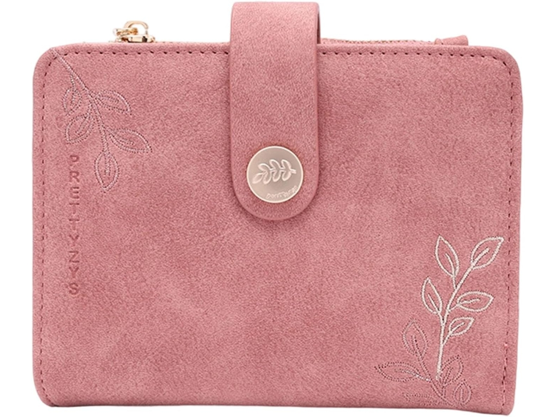 Pasta De Couro Pu Com 5 Argolas, Caderno Com 5 Compartimentos Cartões, Bolso Com Zíper Moedas E Organizador De