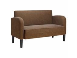 Loveseat Sofa, Loveseat Sofas Vidaxl Marrom Couro Artificial (n/a)