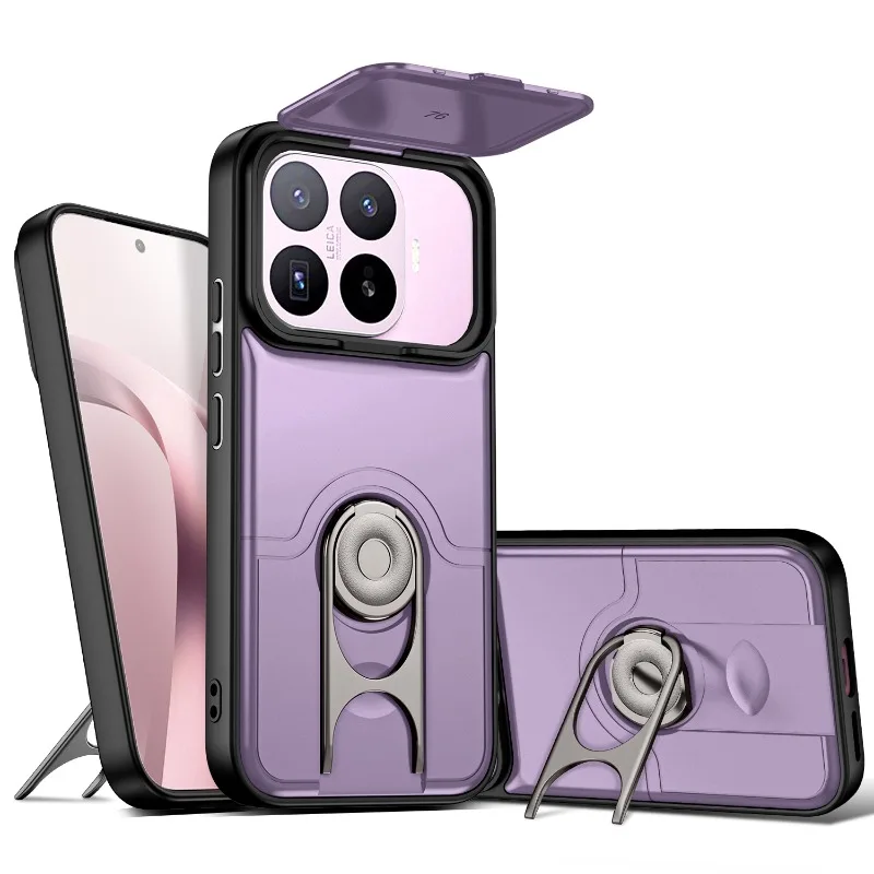 (roxo, Xiaomi 17t Pro) Capa Protetora Deslizante Para Câmera Com Suporte Reforçado, Capa Protetora Híbrida À Prova De Quedas.