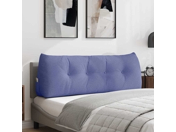 Vidaxl Travesseiro Para Costas Azul Jeans 140 X 24 X 50 Cm Tecido