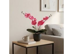 Vidaxl Planta De Orquídea Artificial Vermelho 36 X 10 X 30 Cm