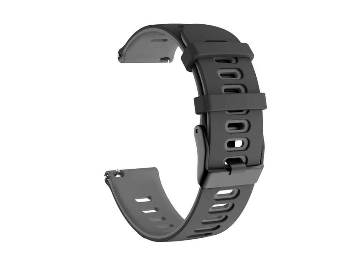 Pulseira De Silicone Bicolor 20 Mm, Compatível Com Huawei Watch Gt 3 42, Preta E Cinza.