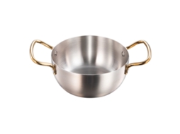 Panela de Ramen Inox LAXISCREED Rápido Aquecimento Prata