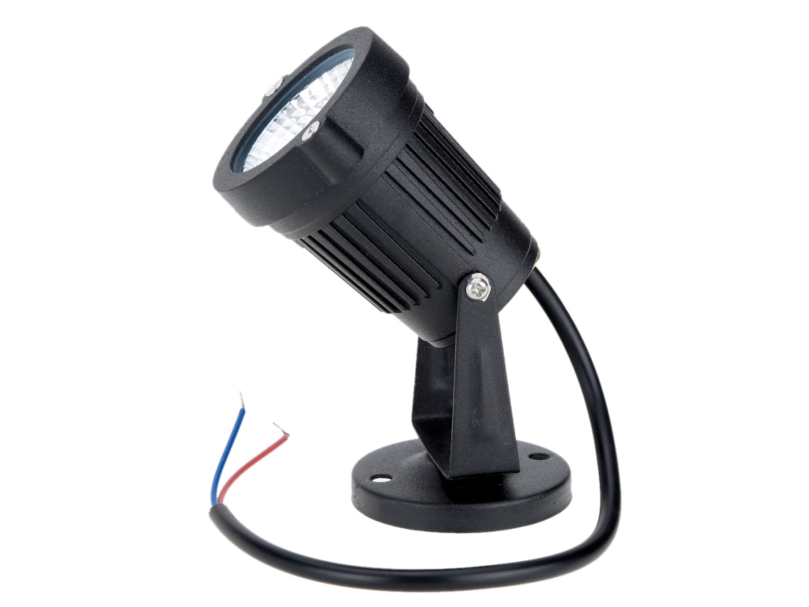 Luz de jardim LED 8W IP65 alumínio preto RGB branco quente/natural externa CE RoHS | S/MARCA