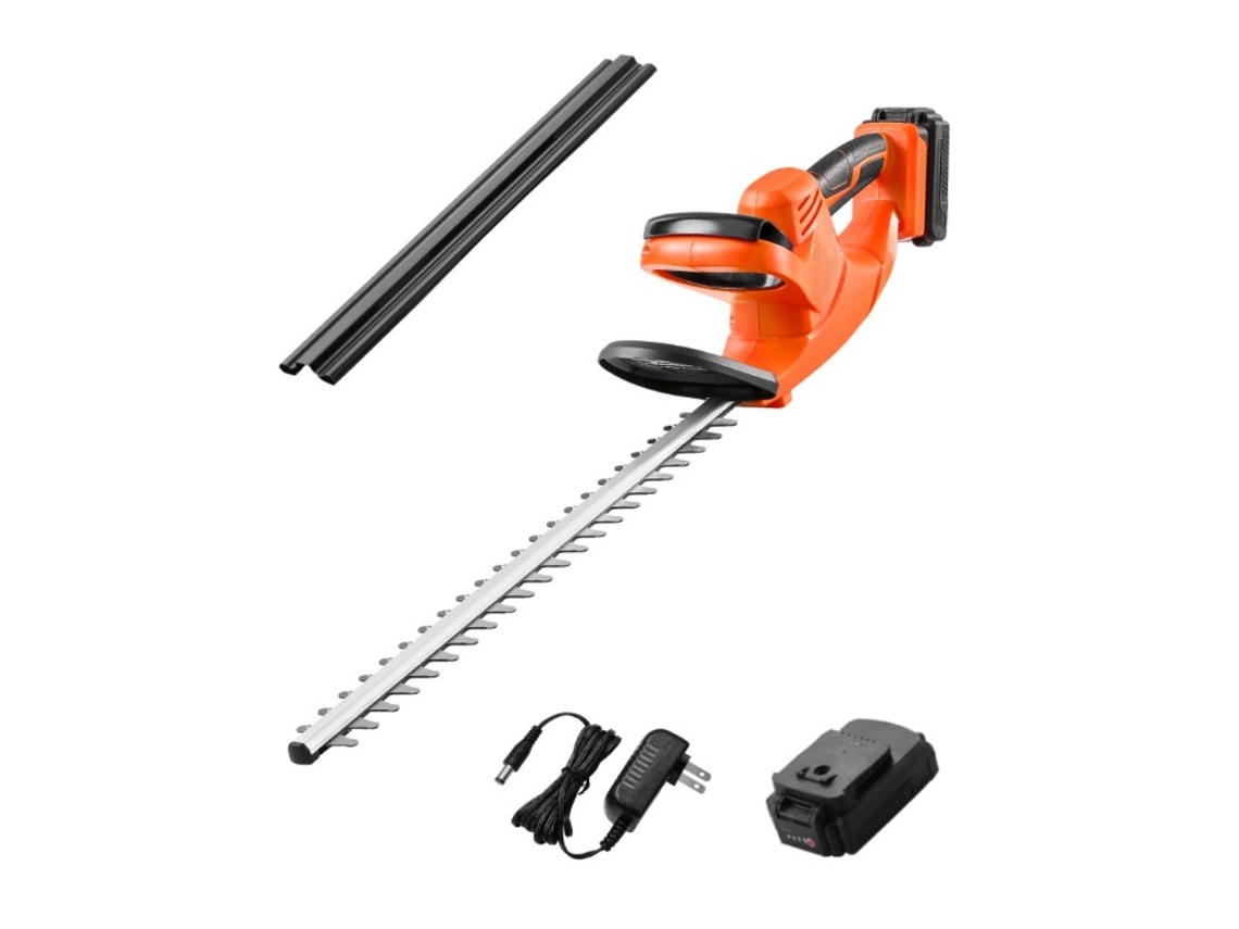Tesoura De Sebes Elétrica Sem Fios 20v Com Lâmina Dupla De 51 Cm Para Jardim Tekmaquinas