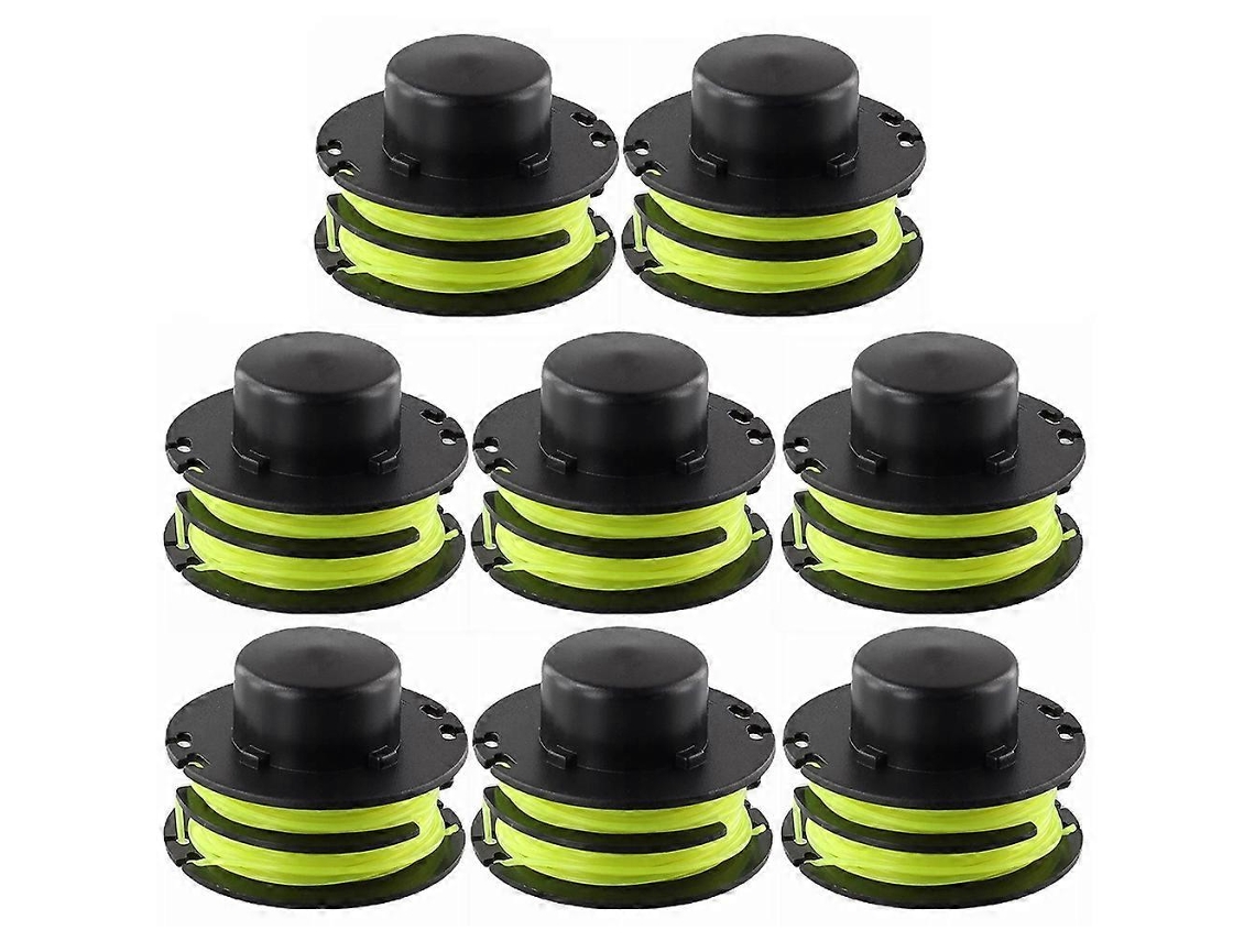 Conjunto De 8 Bobinas De Reposição Para Aparador De Grama Ryobi Rac119