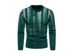 2026 jersey de Punto para Hombre Manga Larga Cuello Redondo Slim Fit Casual Suéter de Invierno