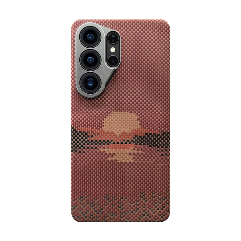 (tipo I, Galaxy S26) Capa Ultrafina Para Celular Em Fibra De Carbono E Aramida Kevlar Para Uso Profissional