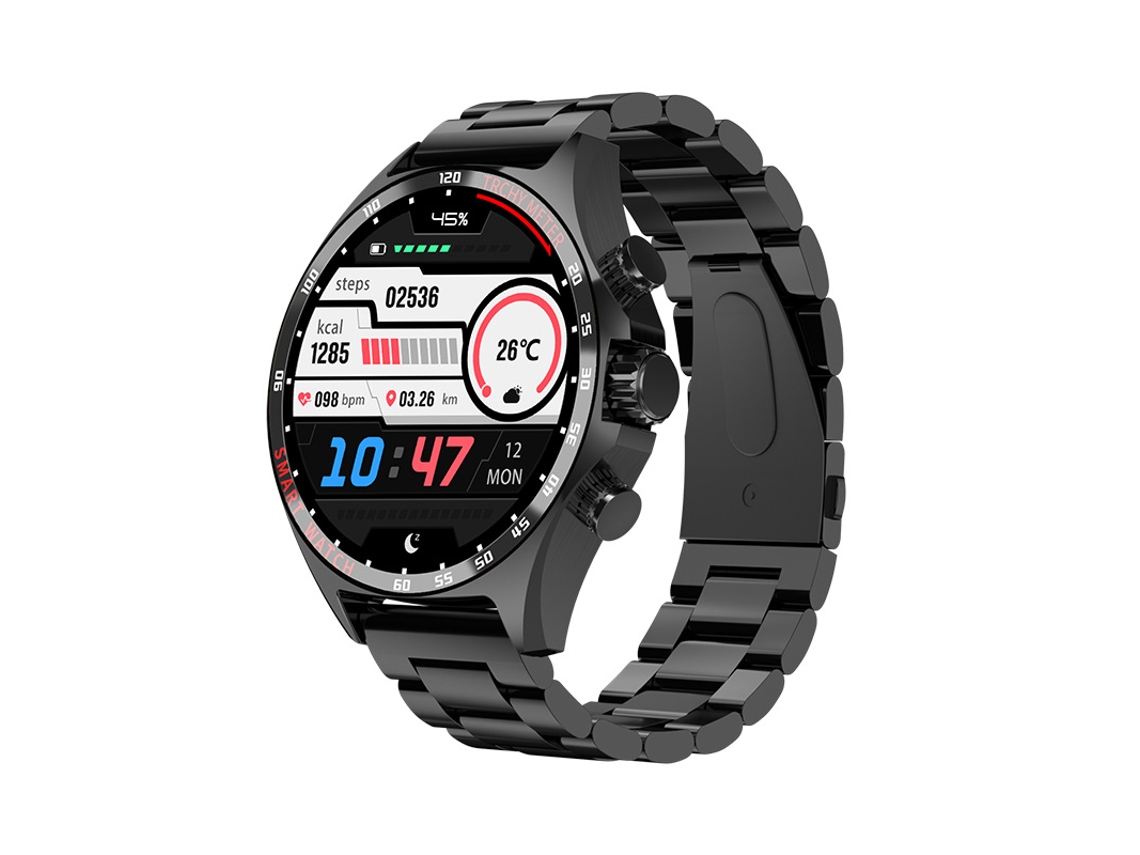 Smart Watch SHAH ARPAN Tela Grande Colorida Preta de 1 58 Polegadas