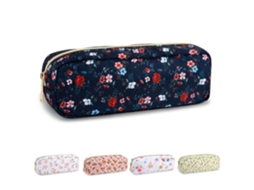 Estojo para Lápis, Impermeável, com Zíper, Floral, Meninas, Maquiagem AQUAFORGE