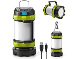 Lanterna Led Recarregável Para Acampamento, Banco De Energia De 3000 Mah, 4 Modos, À Prova Dágua Ip65 Olysi Shop