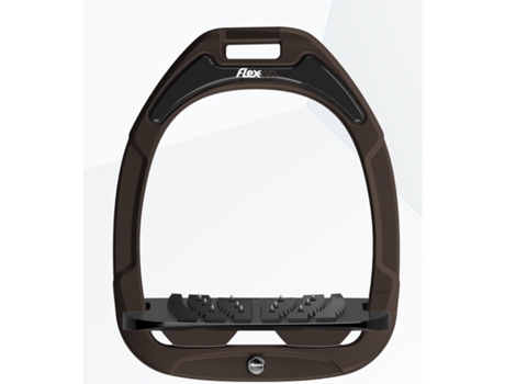 Estribos de Segurança Planos Ultra Grip Castanhos/Pretos/Castanhos para Equitação FLEX ON Safe-On
