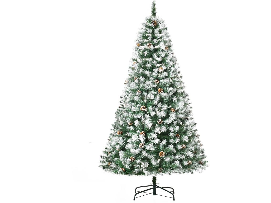 Árvore de Natal Artificial 180cm PVC cor Verde Ø103x180cm HOMCOM