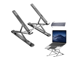 Suporte Portátil Para Laptop De Mesa, Leve, De Alumínio, Dupla Camada, Dobrável, Com Altura E Ângulo Ajustáveis, Ergonômico Yd Brilvibera