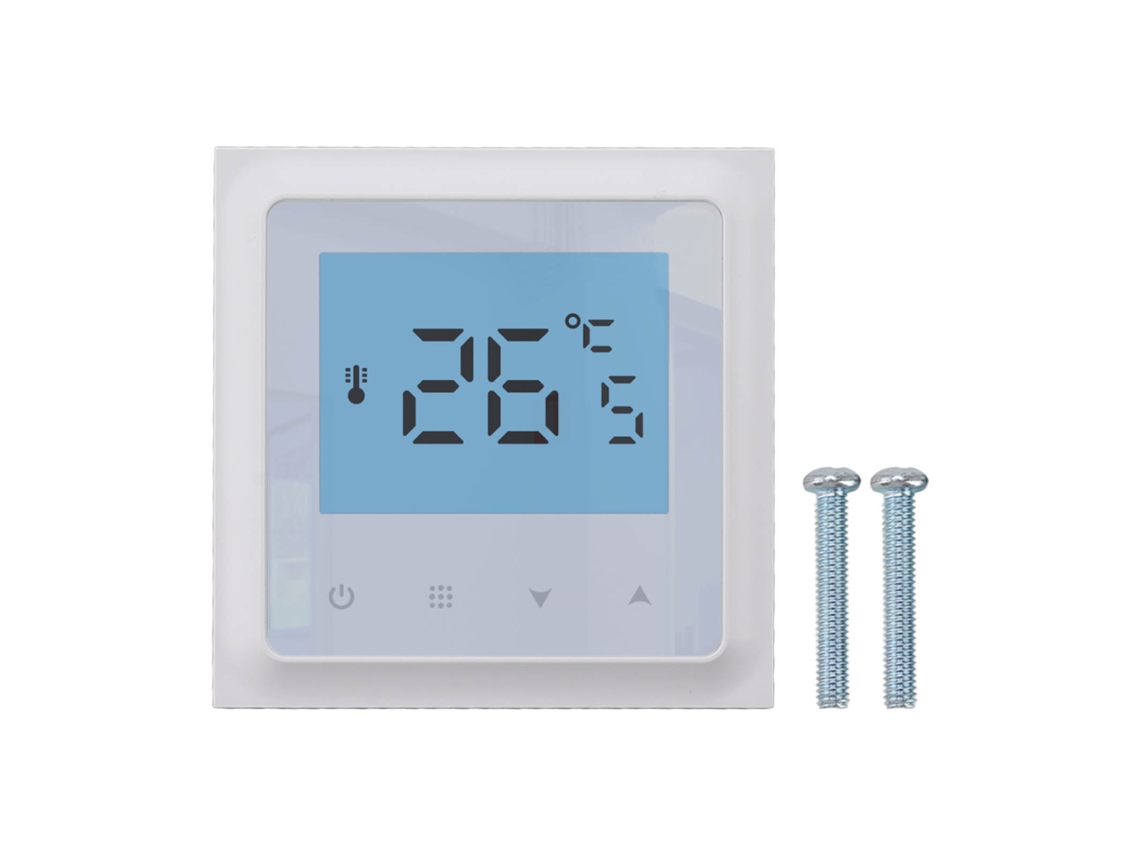 Termostato de Aquecimento de Piso Inteligente com Controle por Celular Wifi 90 240v com Iluminação de Fundo